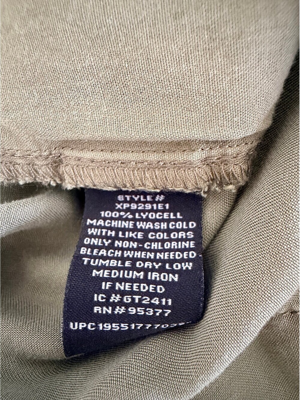Social Standard Olive Lyocell Cargo Jogger Pants Women's Large Green Utility - Picture 6 of 7
